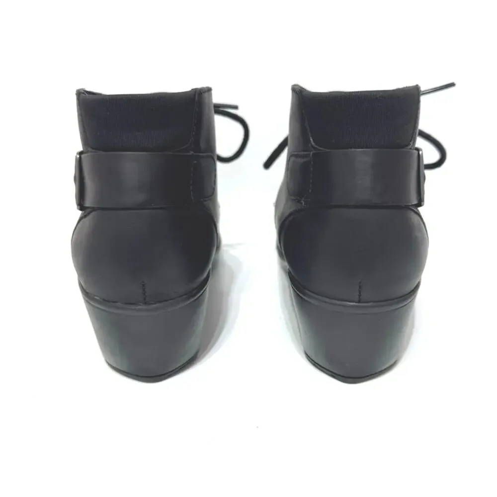 Merrell Women's Veranda Black Leather Lace Up Ankle Bootie Boots Size 7 - Picture 4 of 8